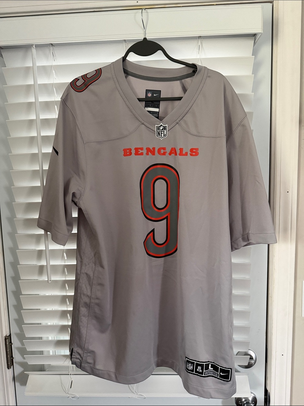 Gray Bengals Joe Burrow Football Jersey